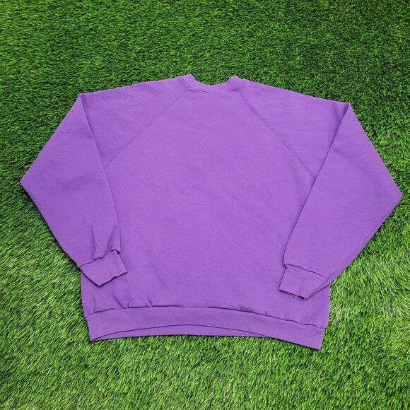 Vintage 80s Chocolate Sweatshirt Women Large 21x24 Baggy USA - Picture 3 of 14